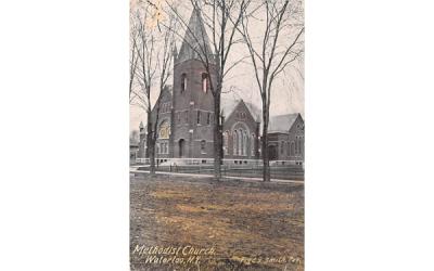 Methodist Church Waterloo, New York Postcard