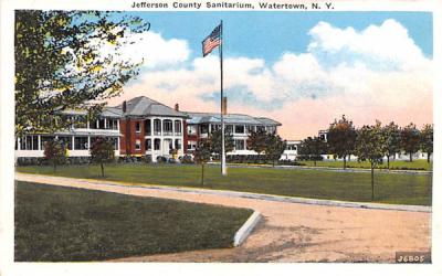 Jefferson County Sanitarium Watertown, New York Postcard