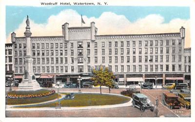 Woodruff Hotel Watertown, New York Postcard