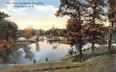 Brookside Cemetery Watertown, New York Postcard