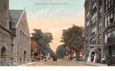 State Street Watertown, New York Postcard