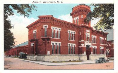 Armory Watertown, New York Postcard