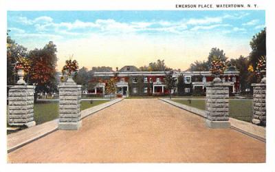 Emerson Place Watertown, New York Postcard