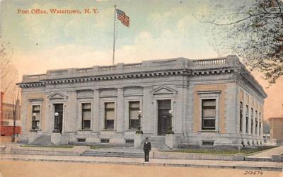 Post Office Watertown, New York Postcard