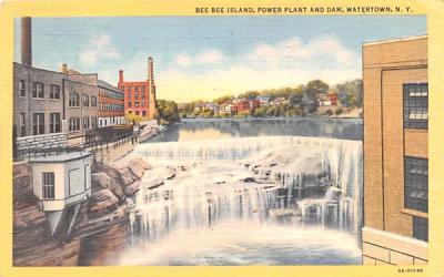 Bee Bee Island Watertown, New York Postcard