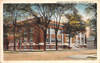 Arsenal Street School Watertown, New York Postcard