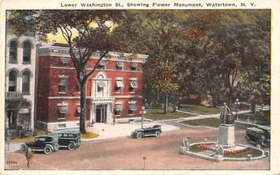 Flower Monument Watertown, New York Postcard