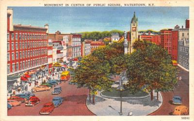 Monument Watertown, New York Postcard