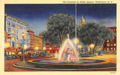 The Fountain Watertown, New York Postcard