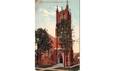All Souls Church Watertown, New York Postcard