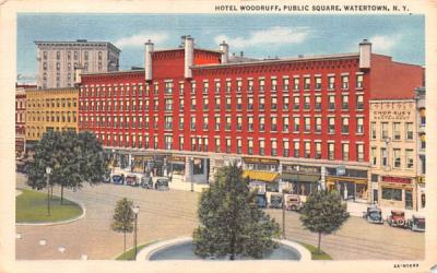 Hotel Woodruff Watertown, New York Postcard