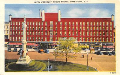 Hotel Woodruff Watertown, New York Postcard