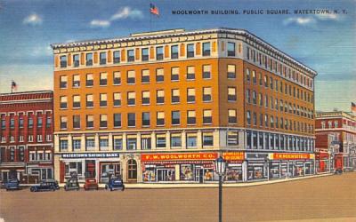 Woolworth Building Watertown, New York Postcard