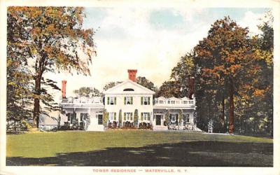 Tower Residence Waterville, New York Postcard