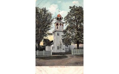 Masonic Temple Waterville, New York Postcard