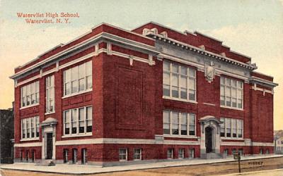 Watervliet High School New York Postcard