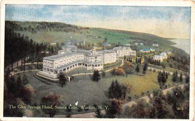 Glen Springs Hotel Watkins, New York Postcard
