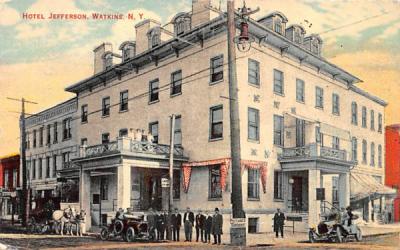 Hotel Jefferson Watkins, New York Postcard