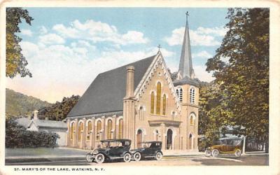 St Mary's Of the Lake Watkins, New York Postcard