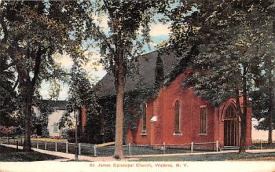 St James Episcopal Church Watkins, New York Postcard