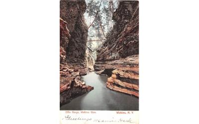 Elfin Gorge Watkins, New York Postcard