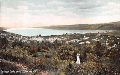 Seneca Lake Watkins, New York Postcard