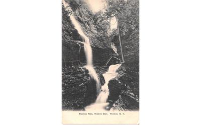 Rainbow Falls Watkins, New York Postcard