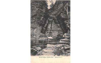 Sentry Bridge Watkins, New York Postcard
