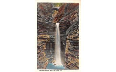 Cavern Cascade Watkins Glen, New York Postcard
