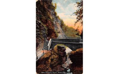 Tunnel Watkins Glen, New York Postcard