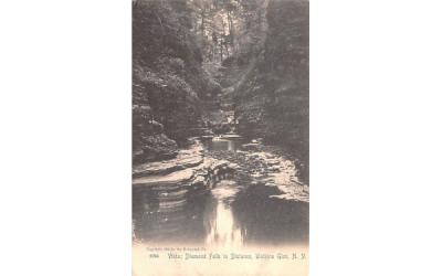 Diamond Falls Watkins Glen, New York Postcard