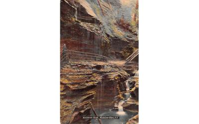 Rainbow Falls Watkins Glen, New York Postcard