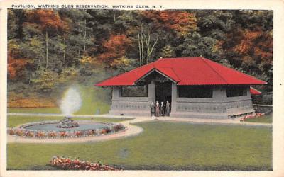 Watkins Glen Resrvation New York Postcard