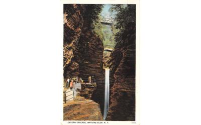 Cavern Cascade Watkins Glen, New York Postcard