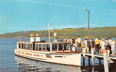 Capt Bill's Lake Ride Watkins Glen, New York Postcard