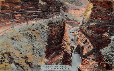 Stillwater Gorge Watkins Glen, New York Postcard