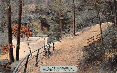 Point Lookout Watkins Glen, New York Postcard
