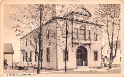 Grange Hall Webster, New York Postcard