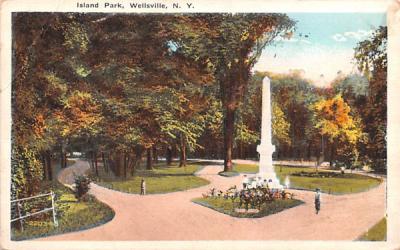 Island Park Wellsville, New York Postcard
