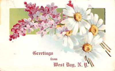 Greetings from West Day, New York Postcard