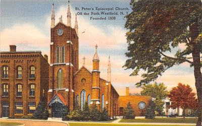 St Peter's Episcopal Church Westfield, New York Postcard
