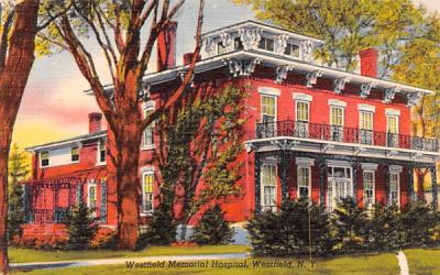 Westfield Memorial Hospital New York Postcard