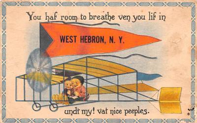 Greetings from West Hebron, New York Postcard