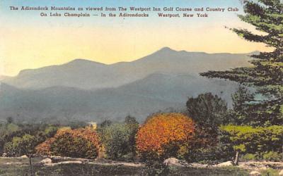Adirondack Mountains Westport, New York Postcard