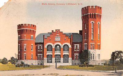 State Armory Whitehall, New York Postcard
