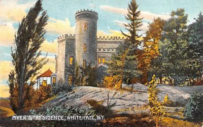 Myer's Residence Whitehall, New York Postcard