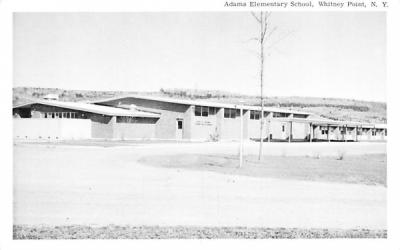 Adams Elementary School Whitney Point, New York Postcard