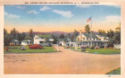 Locust Inn & Cottages Wilmington, New York Postcard