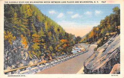 Ausable River Wilmington, New York Postcard