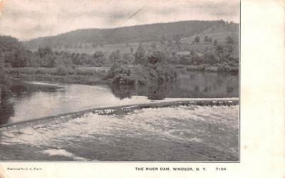 River Dam Windsor, New York Postcard
